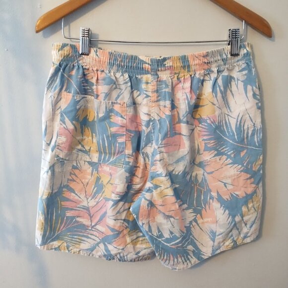 Vintage Hot Tracks Shorts Pastels Floral Summer Pockets Medium - Picture 2 of 7